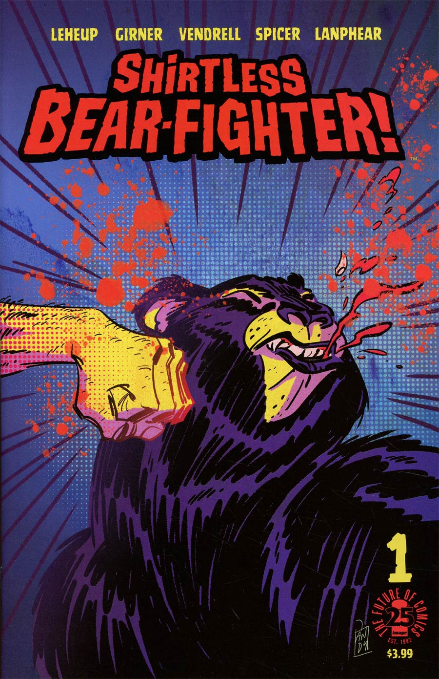 Shirtless Bear-Fighter #1 Cover C Variant Andy Suriano Cover