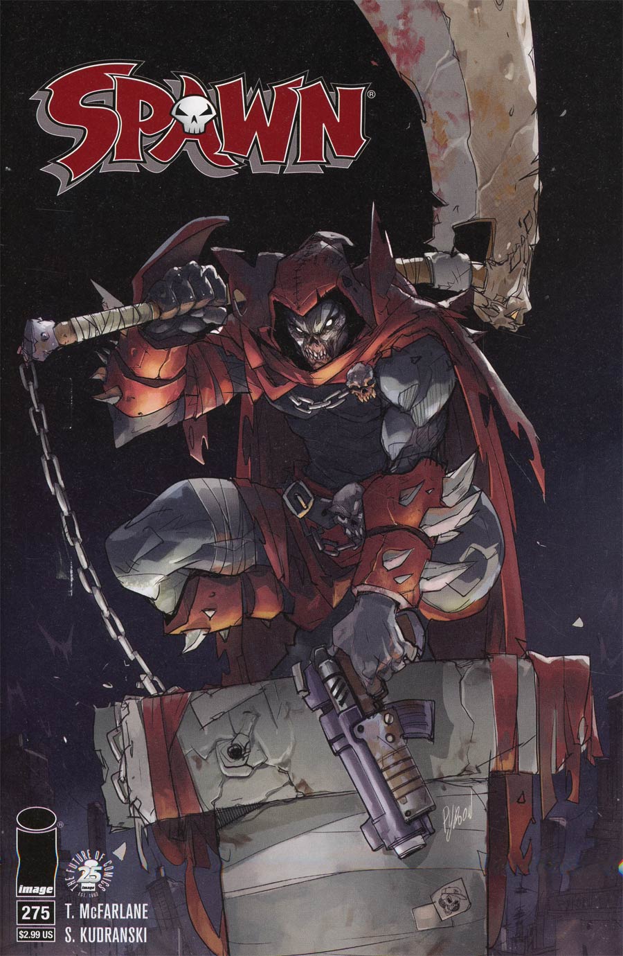 Spawn #275 Cover A 25th Anniversary Regular Hicham Hibachi Color Cover