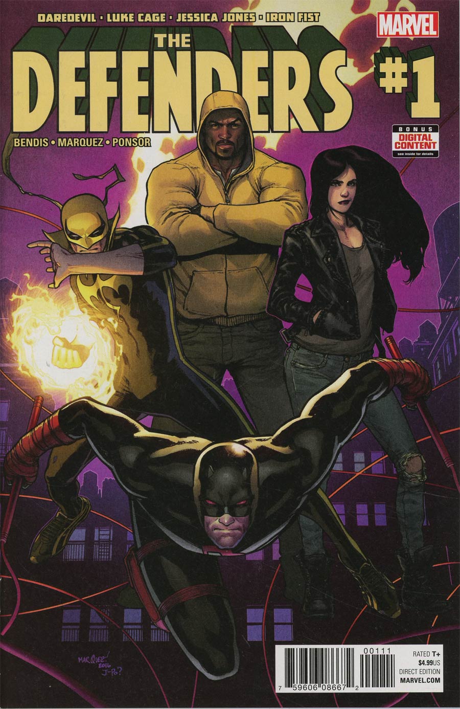 Defenders Vol 5 #1 Cover A 1st Ptg Regular David Marquez Cover