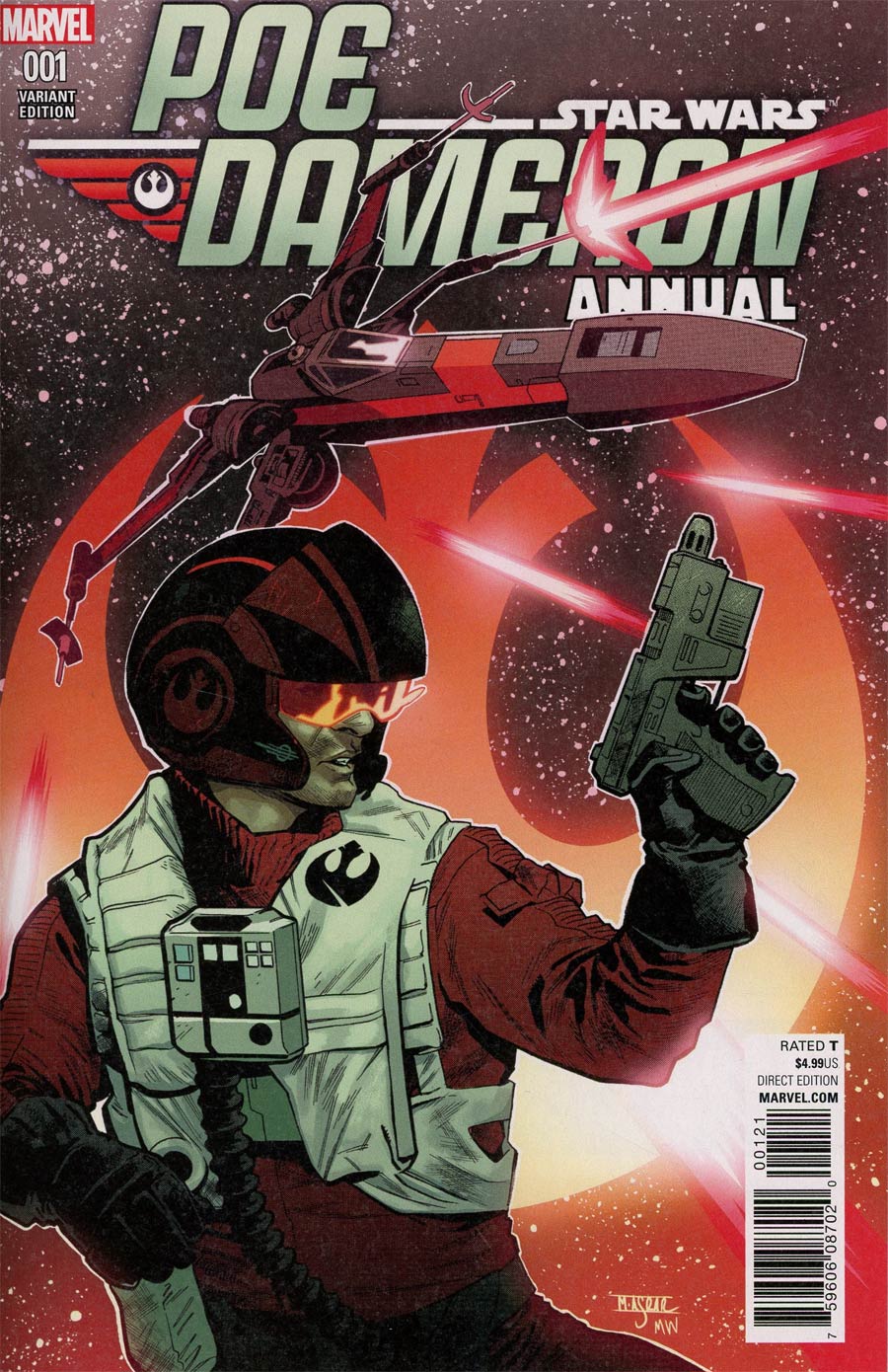 Star Wars Poe Dameron Annual #1 Cover B Variant Mahmud Asrar Cover