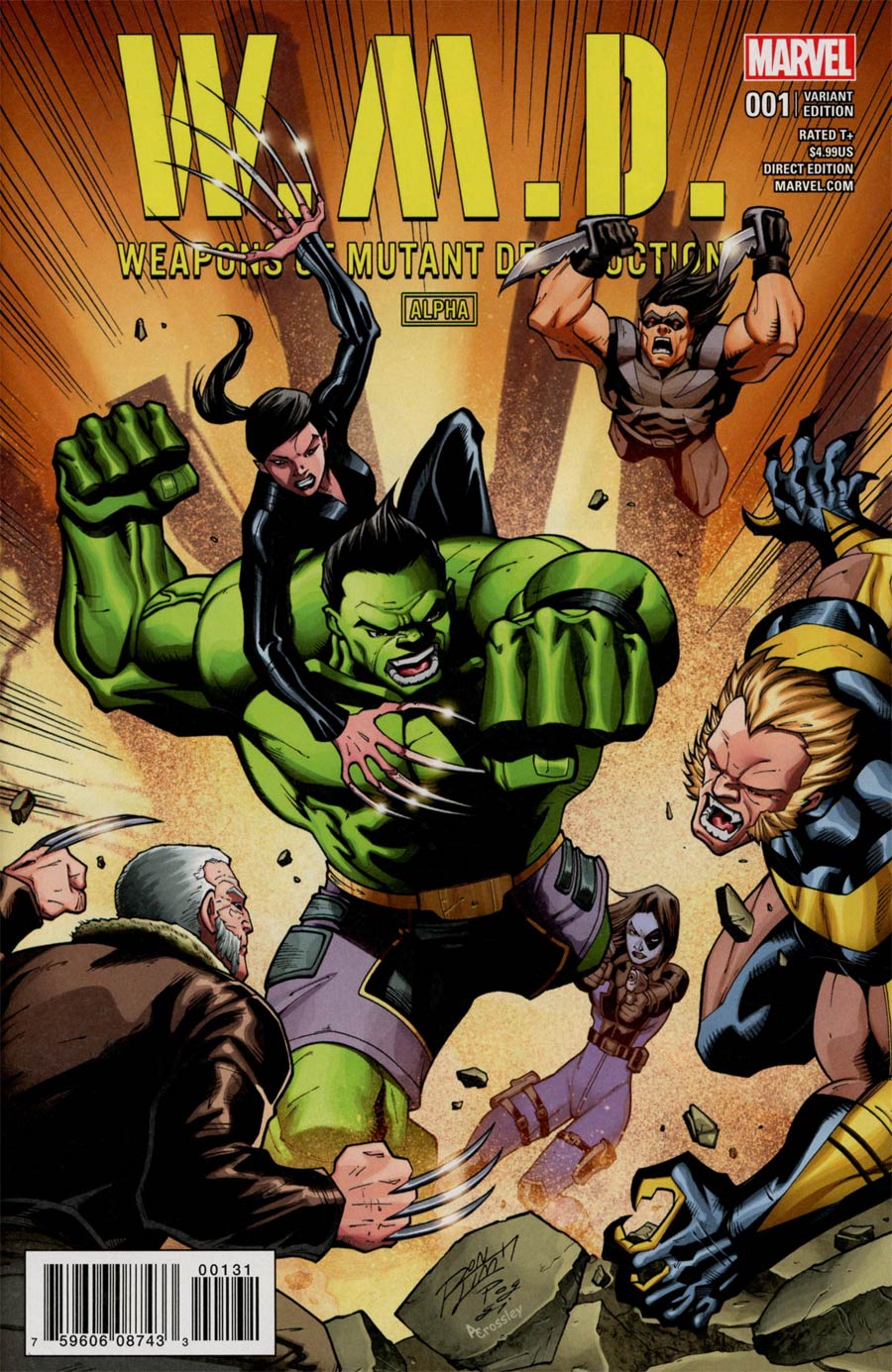 Weapons Of Mutant Destruction Alpha #1 Cover C Variant Ron Lim Cover (Weapons Of Mutant Destruction Part 1)