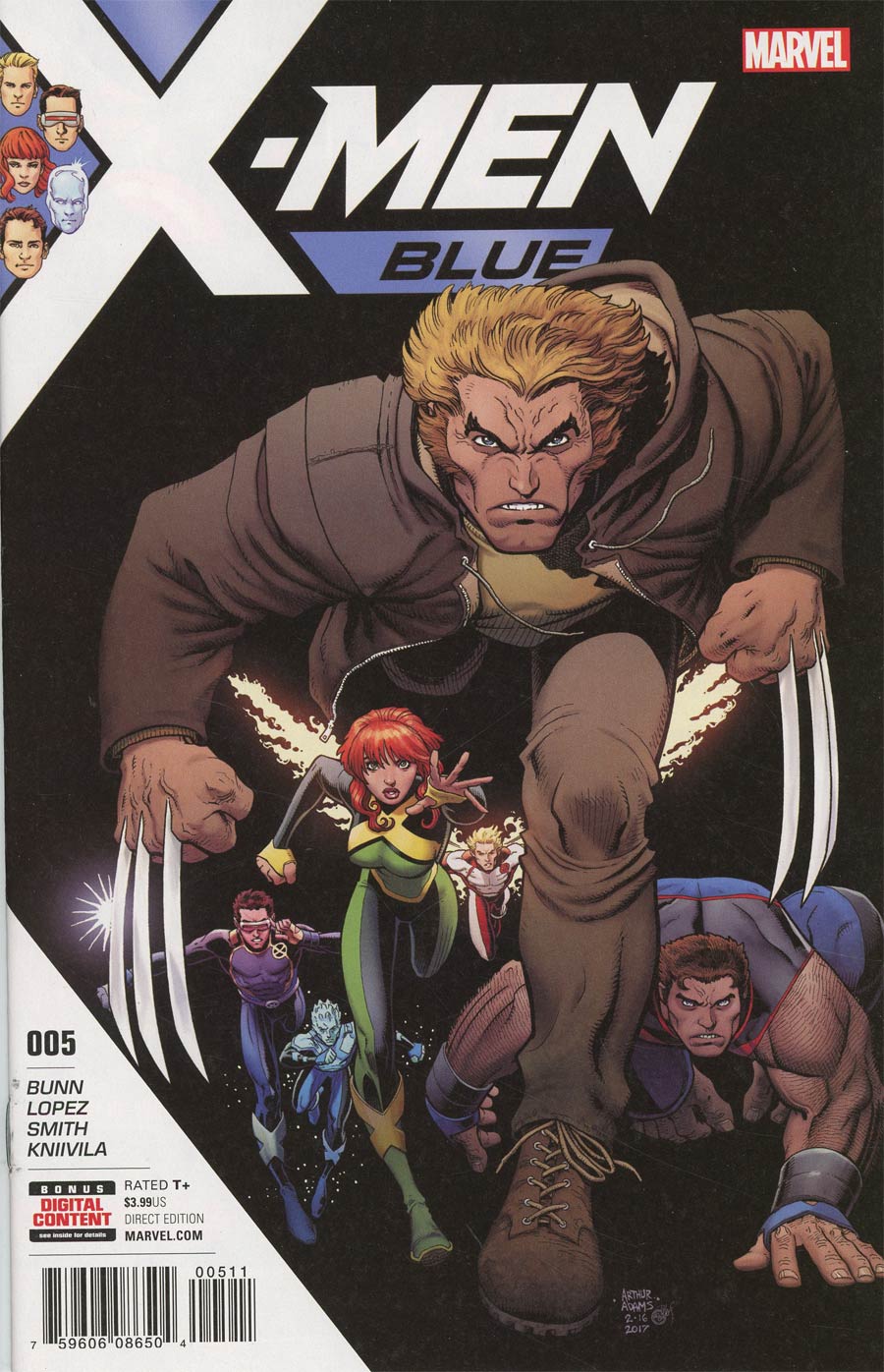 X-Men Blue #5 Cover A 1st Ptg Regular Arthur Adams Cover