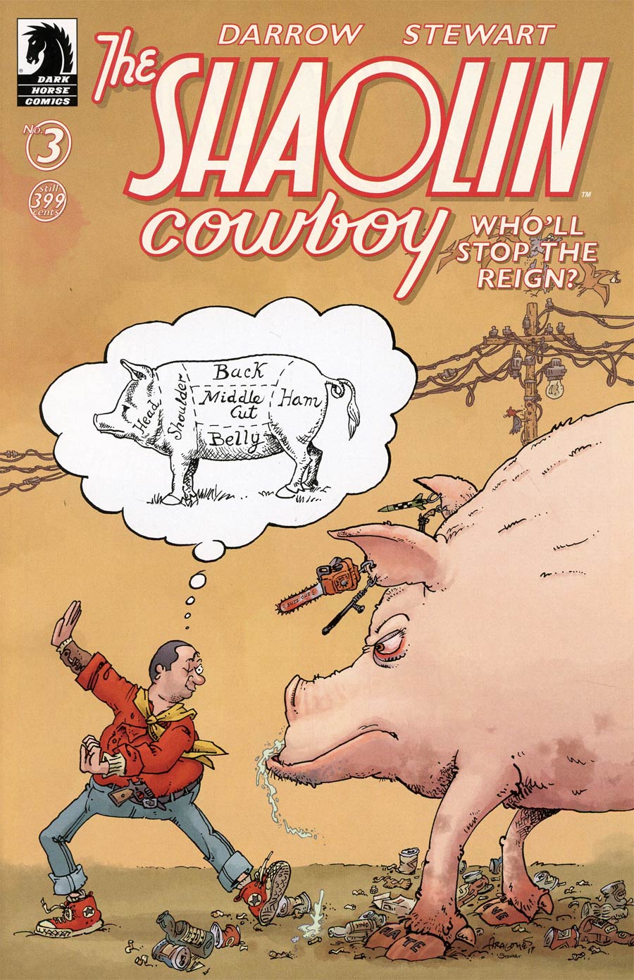 Shaolin Cowboy Wholl Stop The Reign #3 Cover B Variant Sergio Aragones Cover