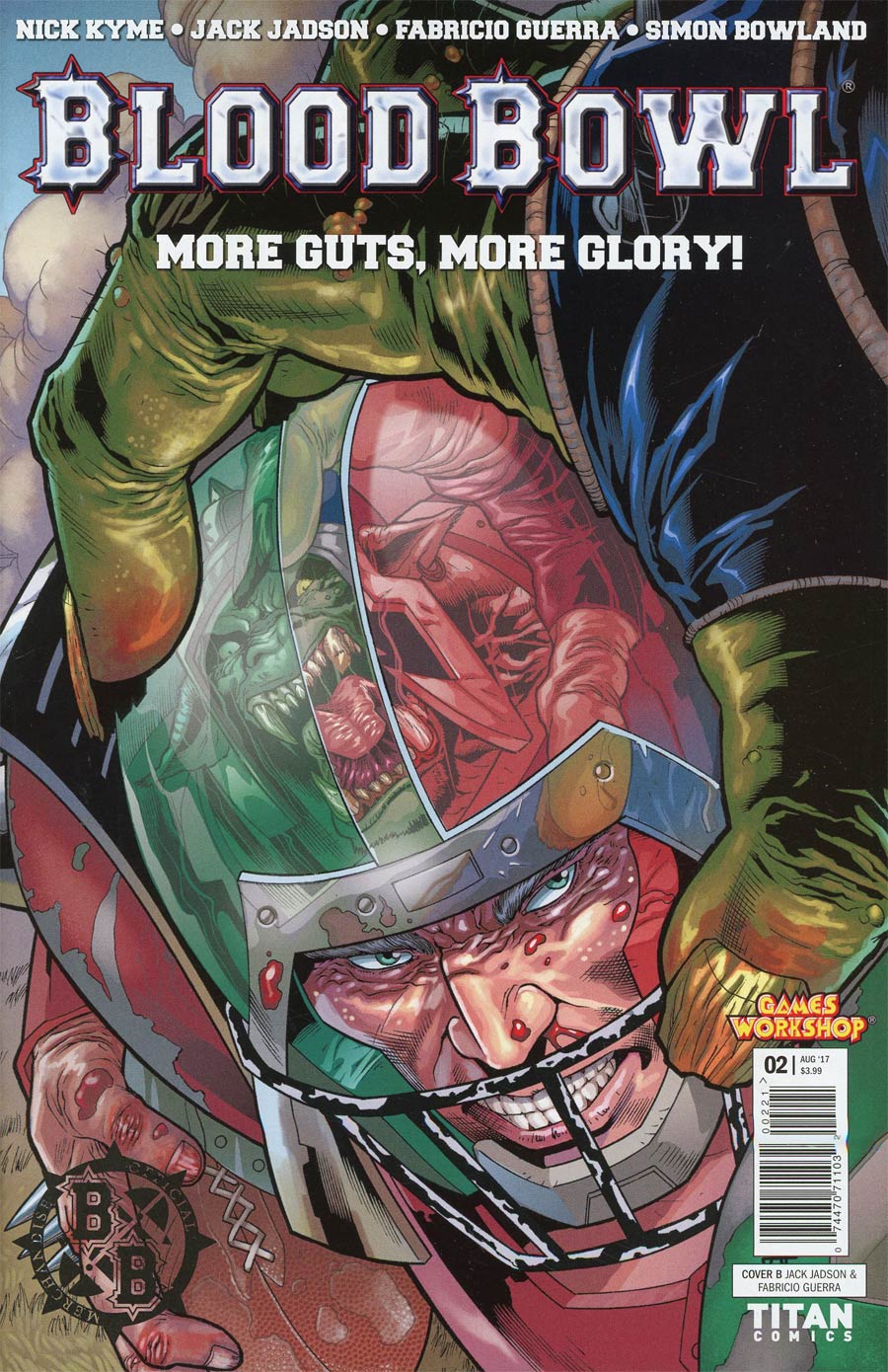 Blood Bowl More Guts More Glory #2 Cover B Variant Jack Jadson Cover