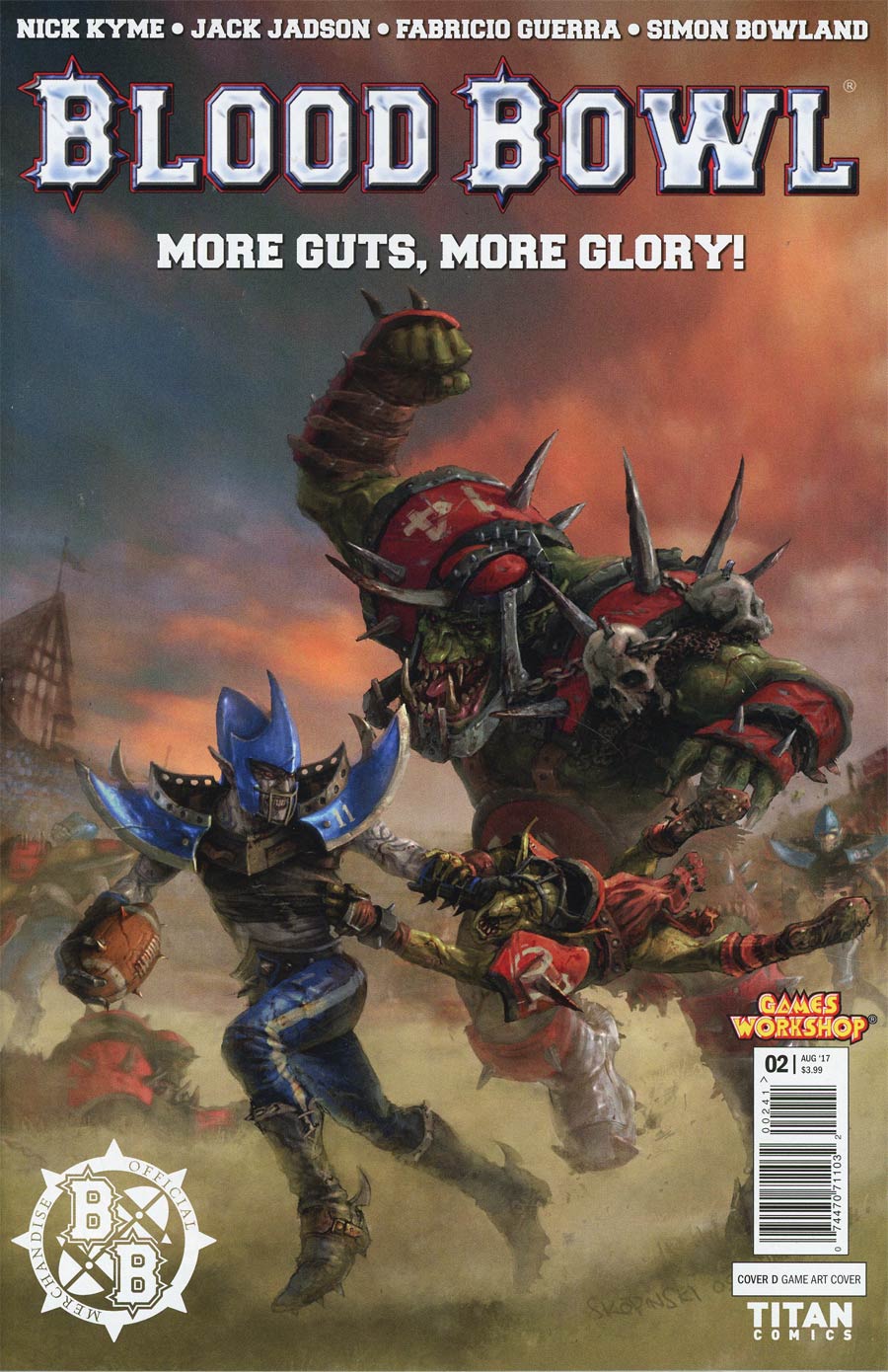 Blood Bowl More Guts More Glory #2 Cover D Variant Game Cover