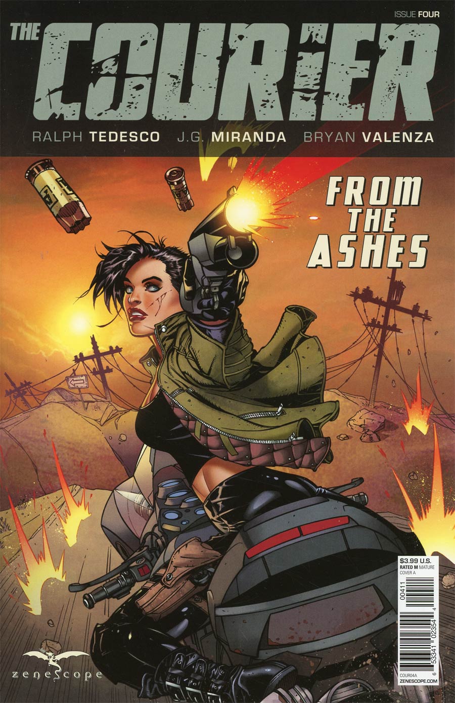 Courier From The Ashes #4 Cover A Drew Edward Johnson