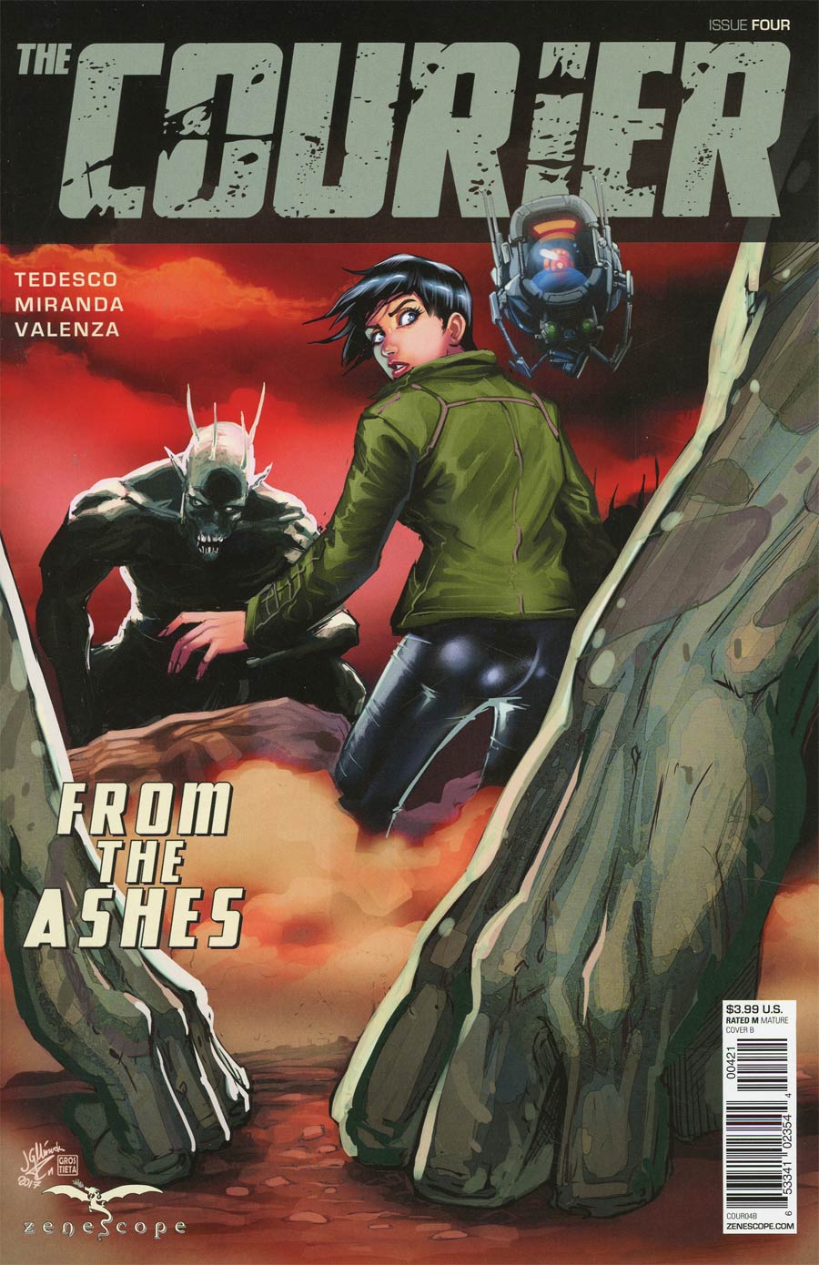 Courier From The Ashes #4 Cover B JG Miranda