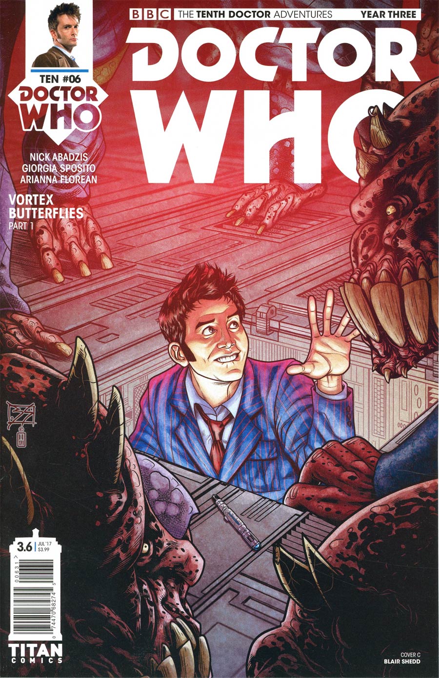 Doctor Who 10th Doctor Year Three #6 Cover C Variant Blair Shedd Cover