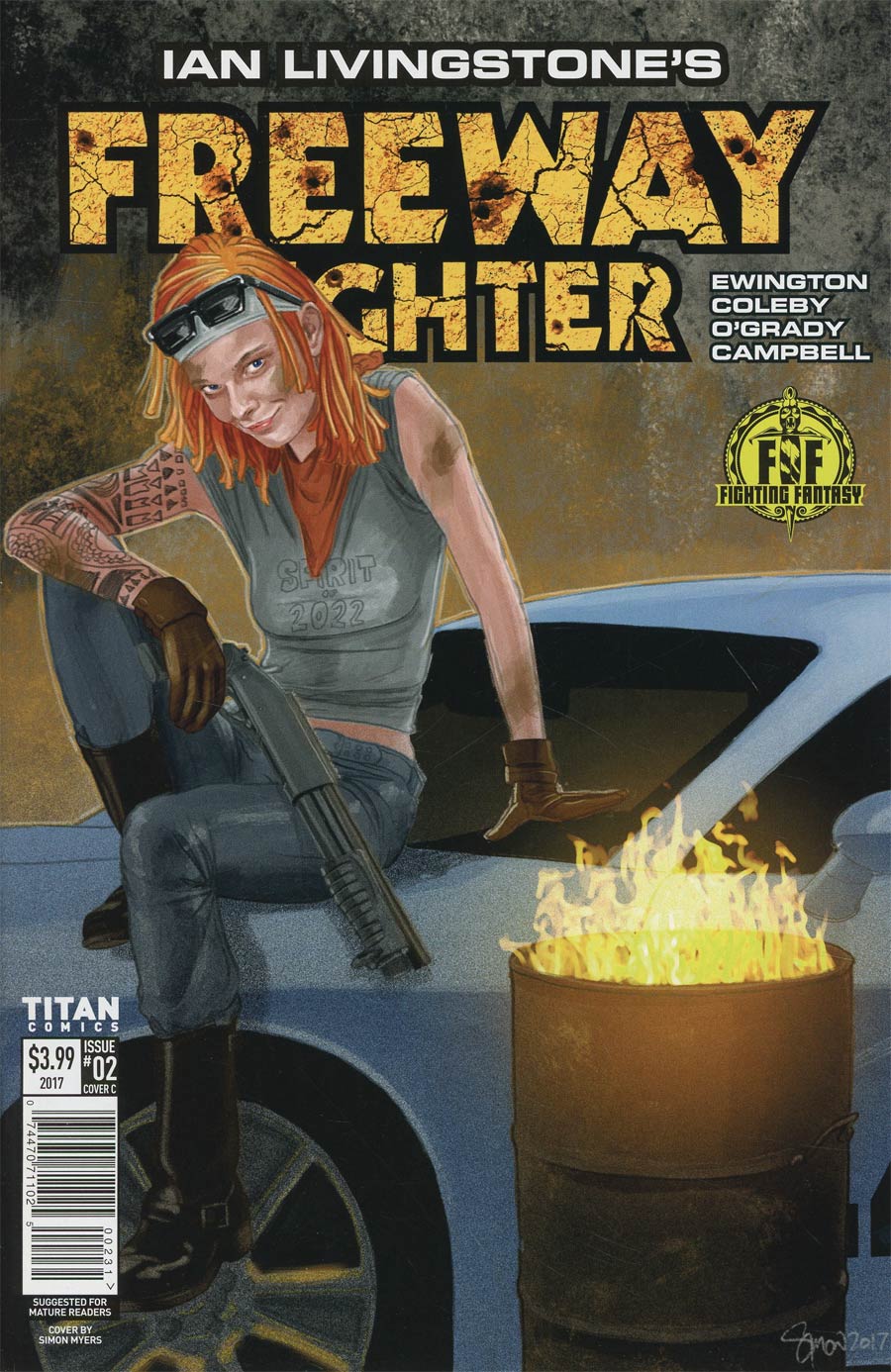 Ian Livingstones Freeway Fighter #2 Cover C Variant Simon Myers Cover