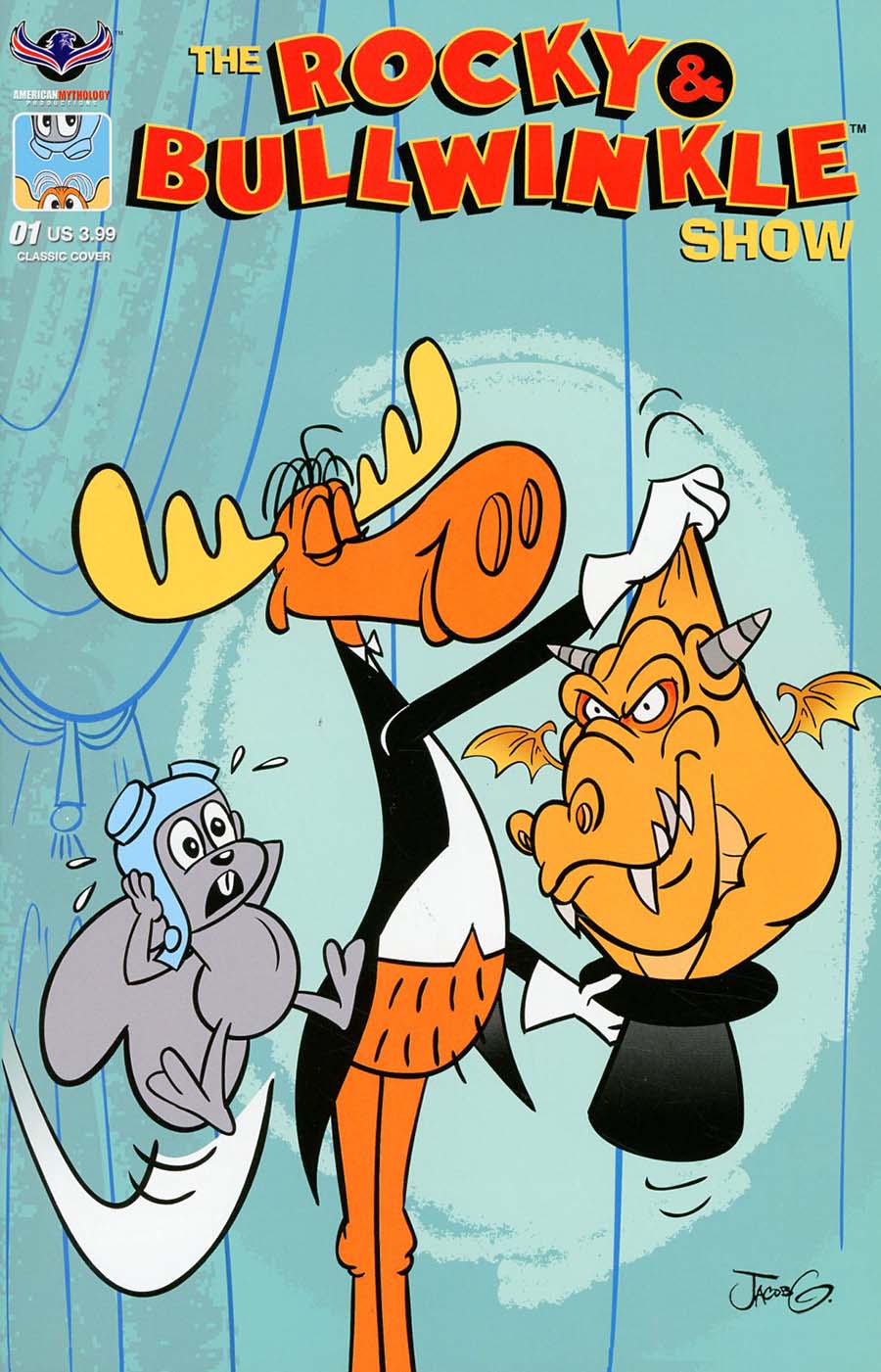 Rocky & Bullwinkle Show #1 Cover B Variant Jacob Greenawalt Classic Cover