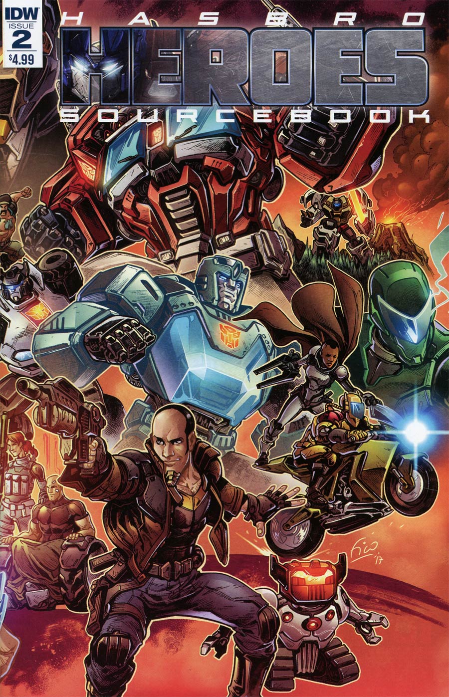 Hasbro Heroes Sourcebook #2 Cover A Regular Fico Ossio Cover