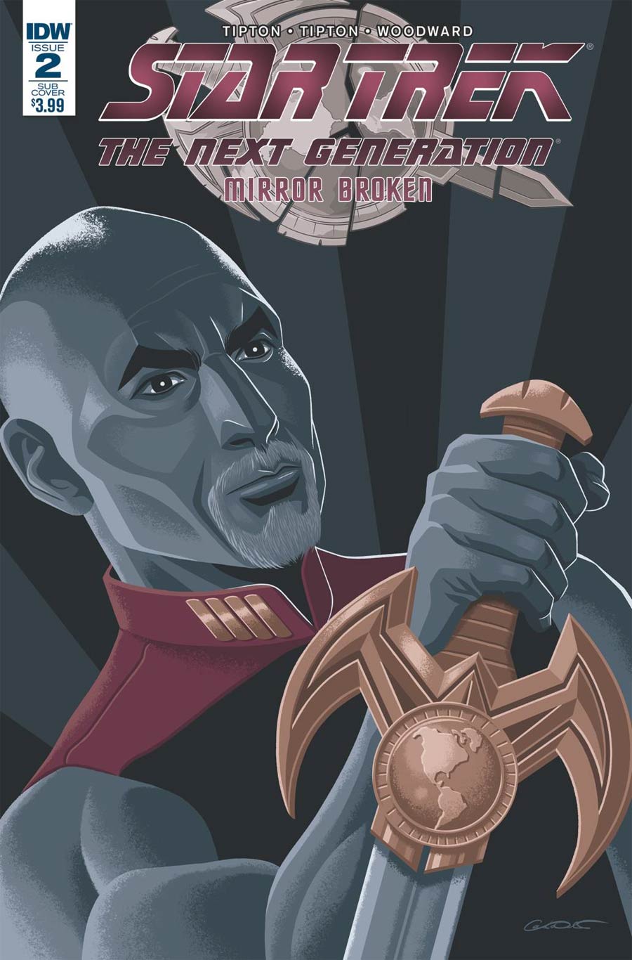 Star Trek The Next Generation Mirror Broken #2 Cover B Variant George Caltsoudas Subscription Cover
