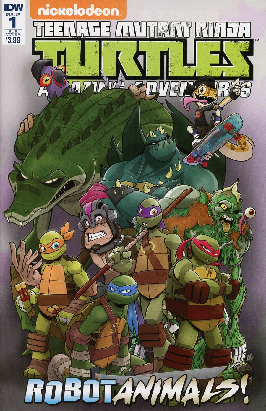 Teenage Mutant Ninja Turtles Amazing Adventures Robotanimals #1 Cover B Variant Billy Martin Subscription Cover