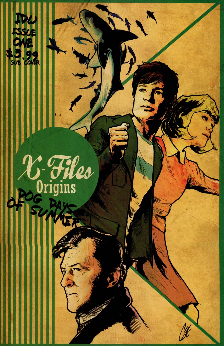 X-Files Origins II Dog Days Of Summer #1 Cover B Variant Cat Staggs Subscription Cover