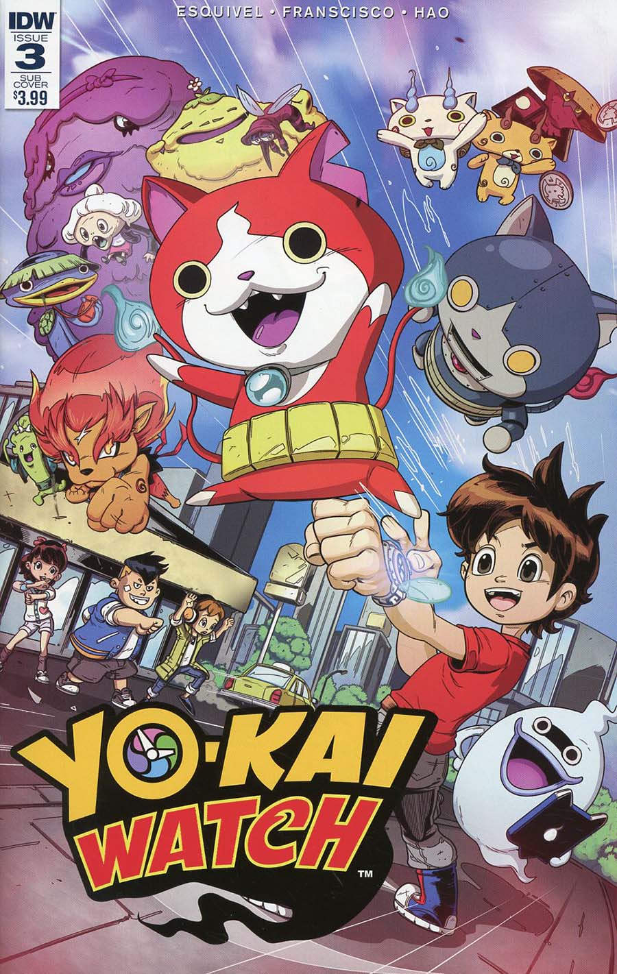 Yo-Kai Watch #3 Cover B Variant Fico Ossio Subscription Cover