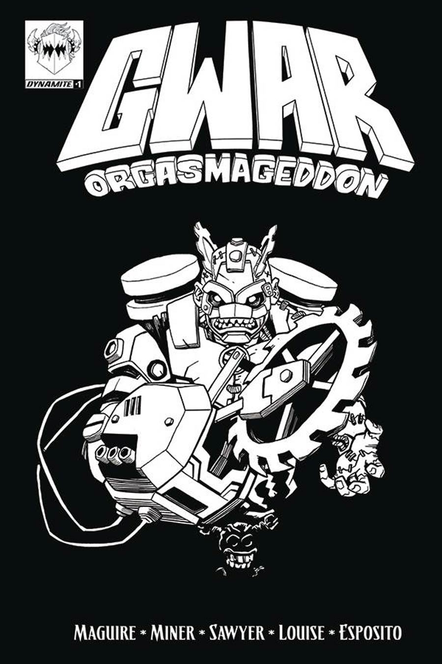 GWAR Orgasmageddon #1 Cover C Variant Coloring Book Cover