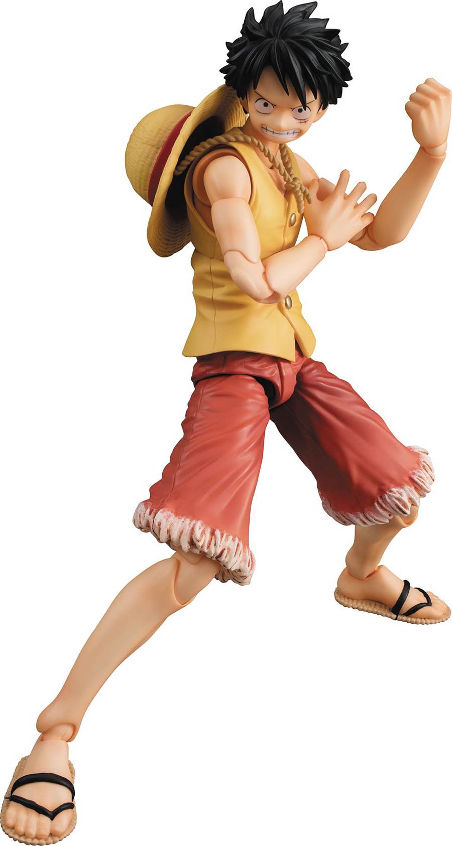 One Piece Monkey D Luffy Past Blue Yellow Variable Action Hero PVC Figure