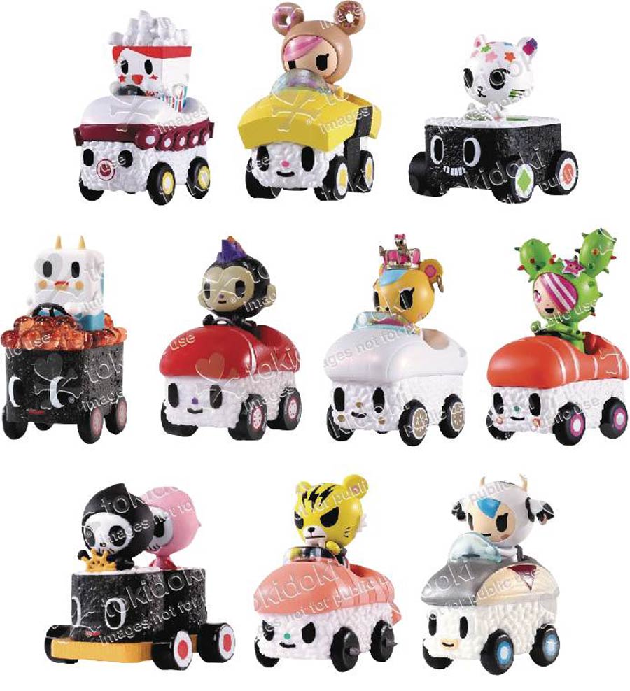 tokidoki Sushi Cars Mini Figure Blind Mystery Box 24-Piece Display