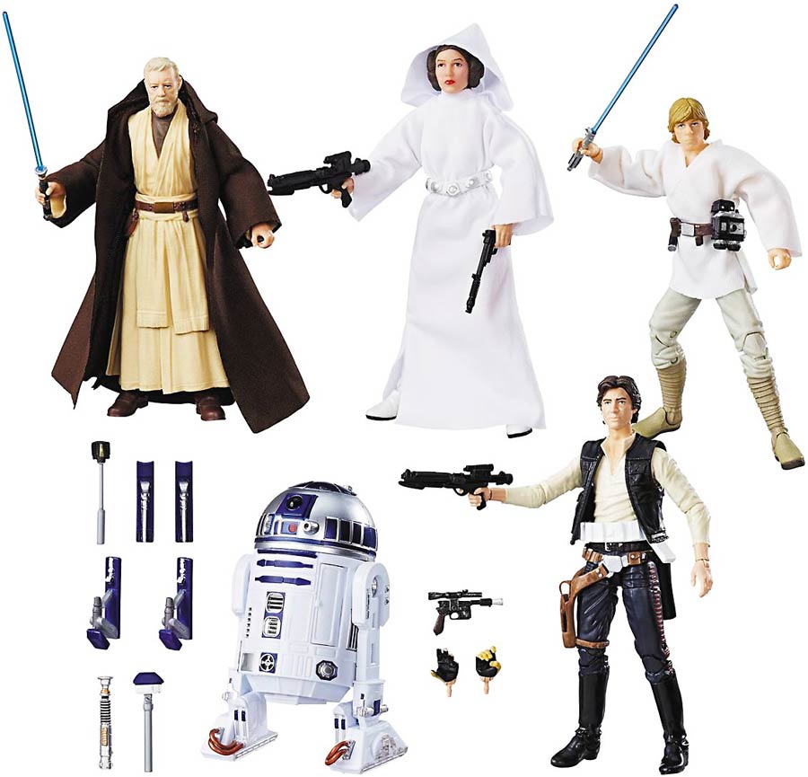 Star Wars Black 40th Anniversary 6-Inch Action Figure Assortment Case 201701
