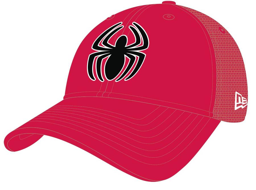Spider-Man Symbol Washed Trucker Snapback Cap