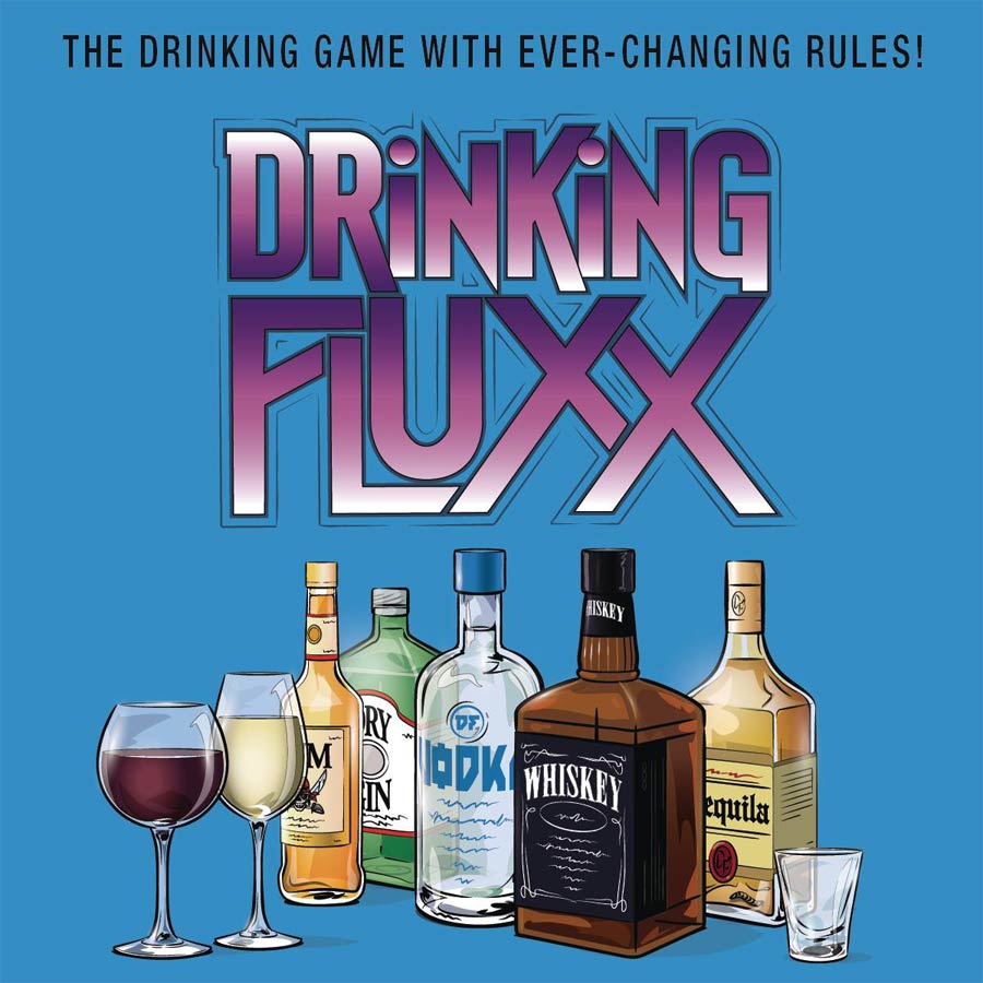 Drinking Fluxx Card Game Display