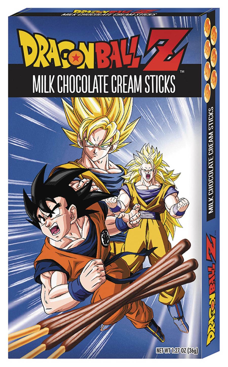 Dragon Ball Z Chocolate Cream Sticks 12-Piece Display