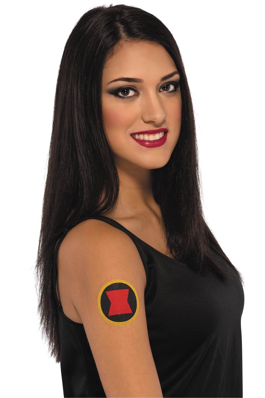 Marvel Heroes Symbol Temporary Tattoo - Black Widow