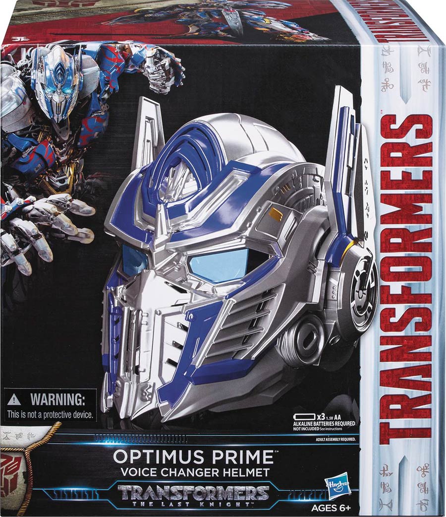 Transformers The Last Knight Optimus Prime Voice Changer Helmet Case