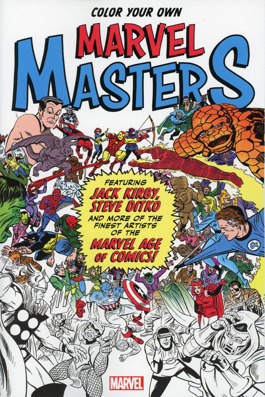 Color Your Own Marvel Masters TP