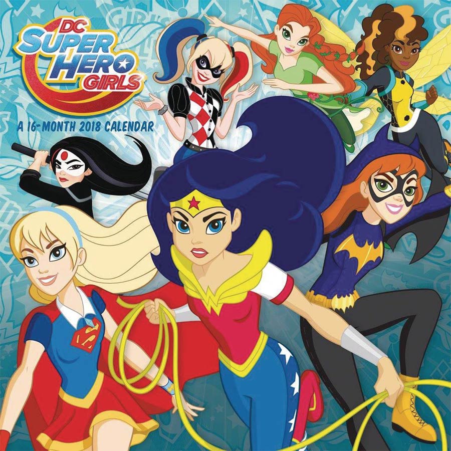 DC Superhero Girls 2018 12x12-inch Wall Calendar