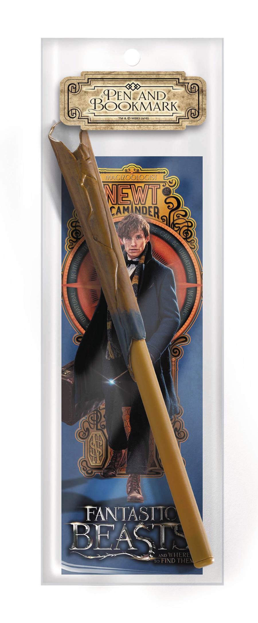 Fantastic Beasts Newt Scamander Wand Pen & Bookmark