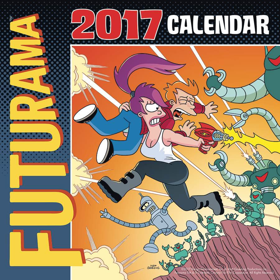 Futurama 2018 12-Month Calendar