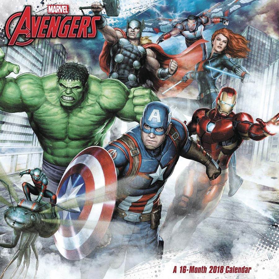 Marvels Avengers Assemble 2018 12x12-inch Wall Calendar