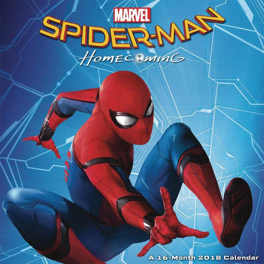 Spider-Man Homecoming 2018 12x12-inch Wall Calendar