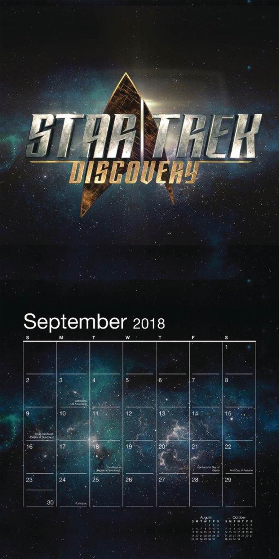 Star Trek Discovery 2018 12x12-inch Wall Calendar