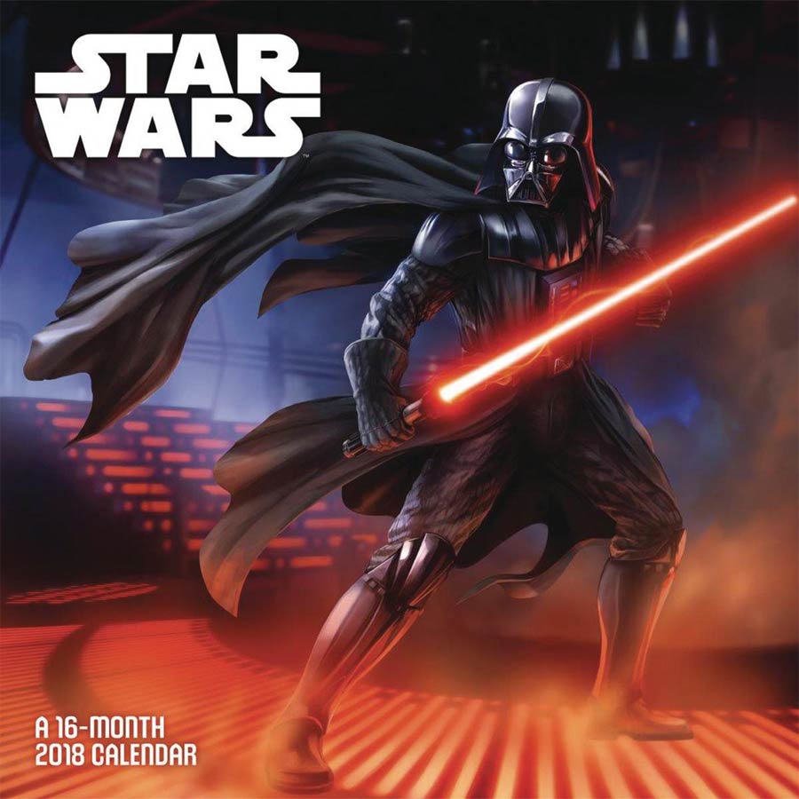 Star Wars Saga 2018 12x12-inch Wall Calendar