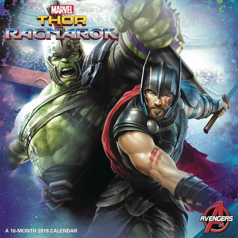 Thor Ragnarok 2018 12x12-inch Wall Calendar