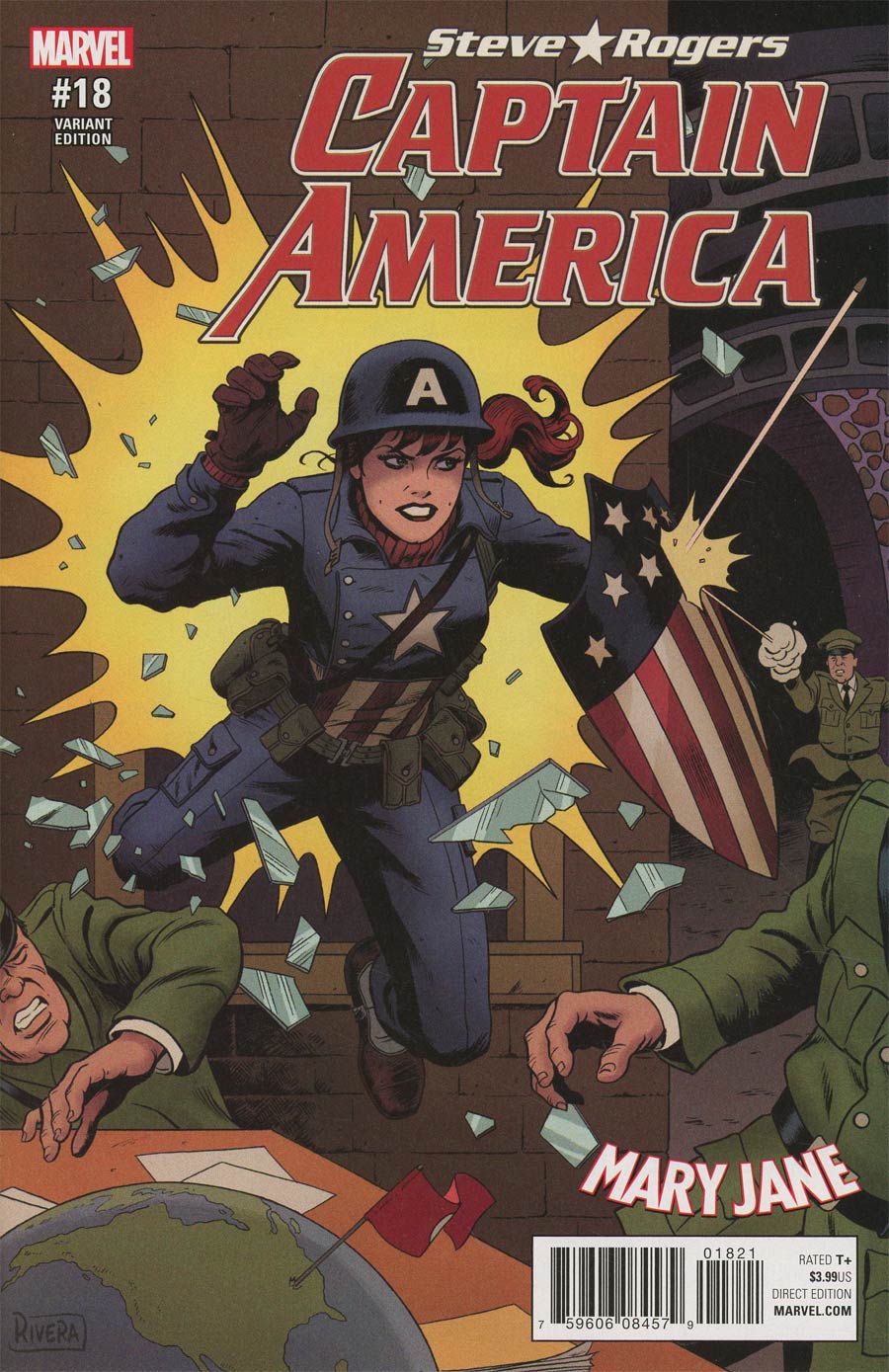 Captain America Steve Rogers #18 Cover B Variant Paolo Rivera Mary Jane Cover (Secret Empire Tie-In)