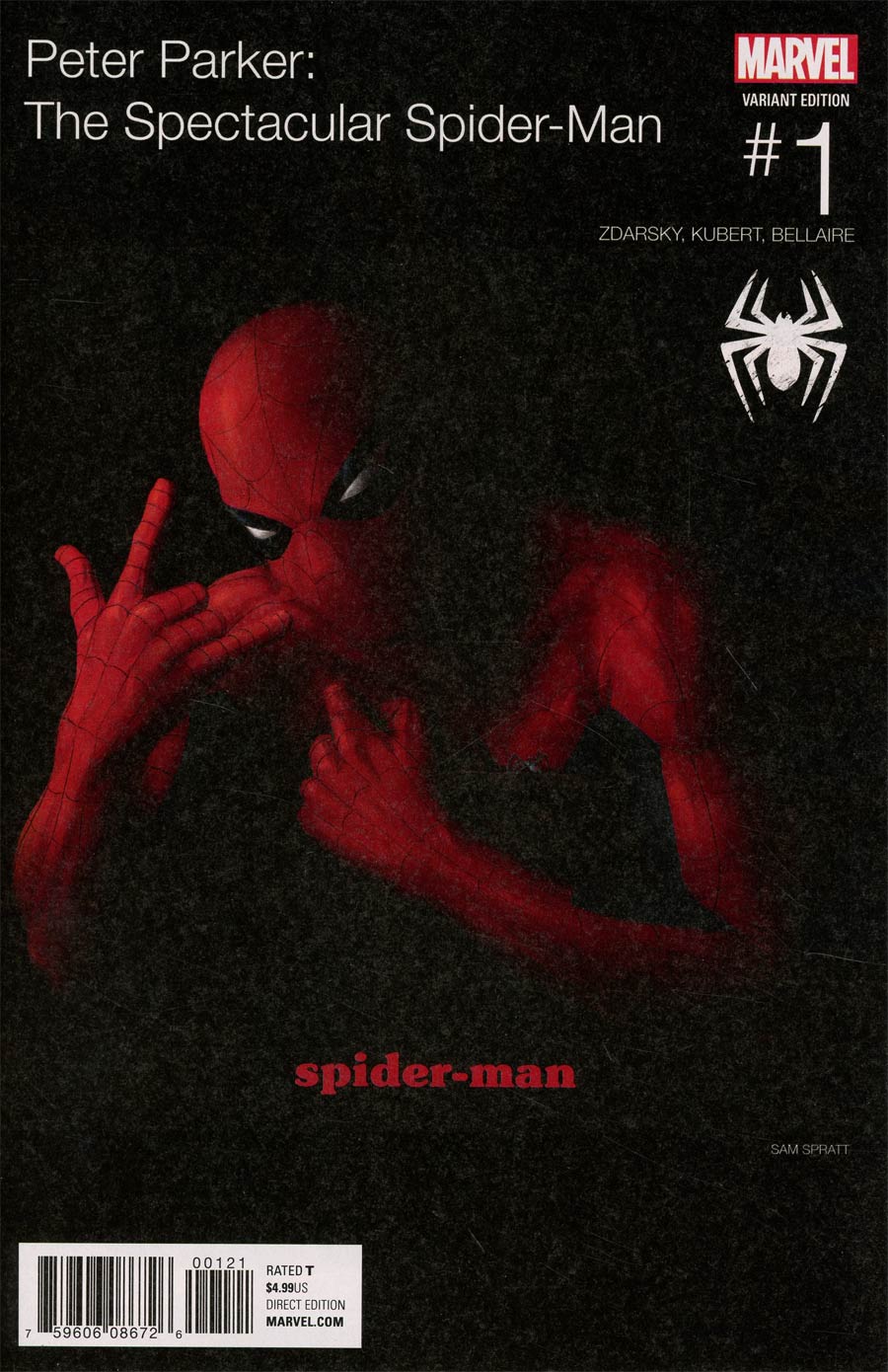 Peter Parker Spectacular Spider-Man #1 Cover B Variant Sam Spratt Marvel Hip-Hop Cover