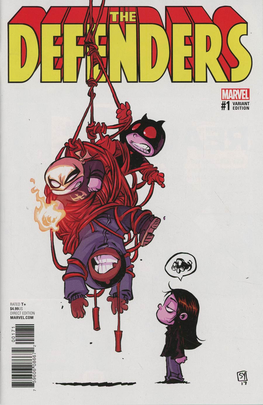 Defenders Vol 5 #1 Cover D Variant Skottie Young Baby Cover