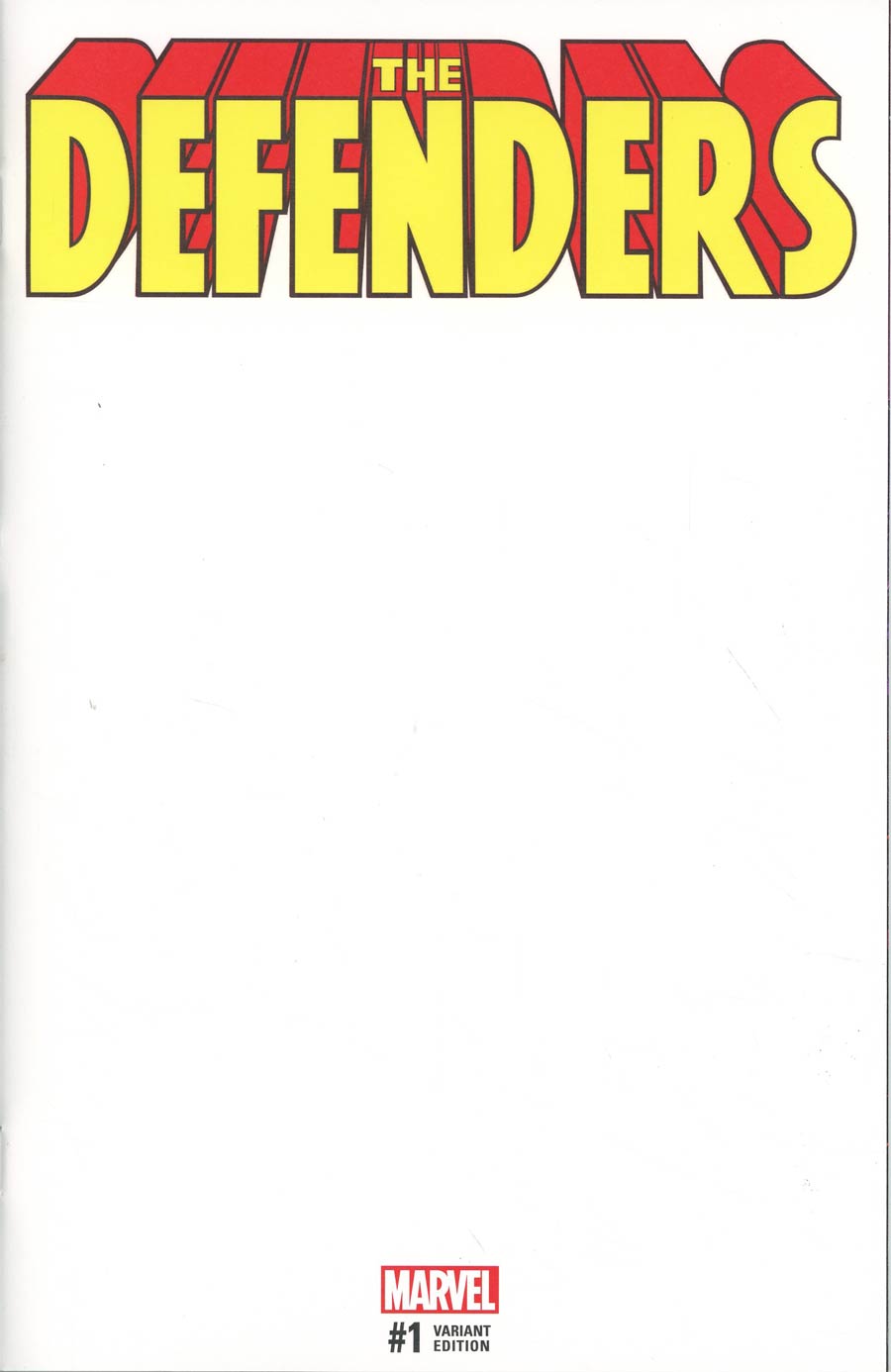 Defenders Vol 5 #1 Cover E Variant Blank Cover