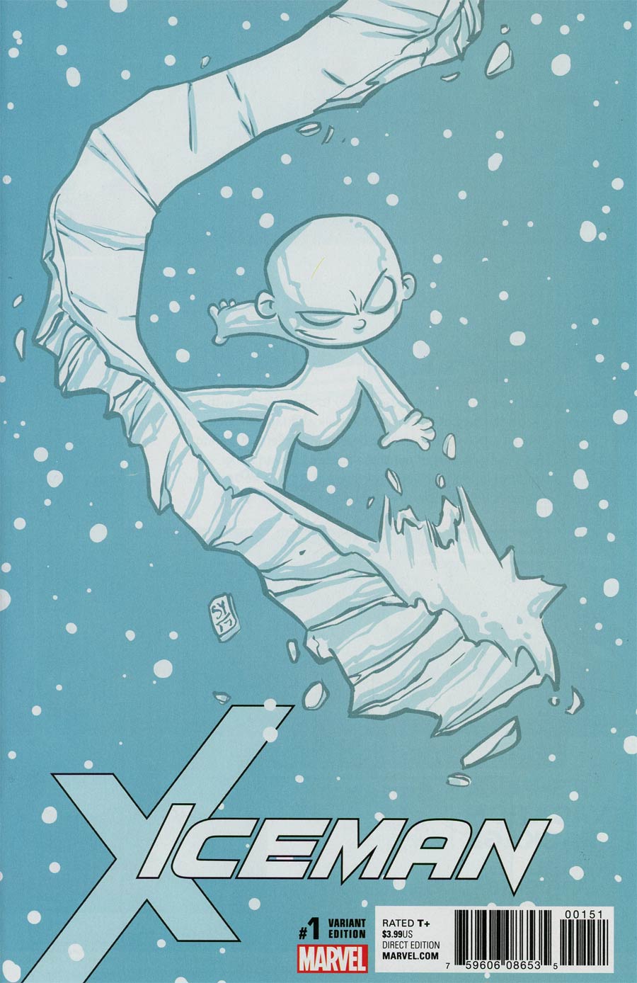 Iceman Vol 3 #1 Cover C Variant Skottie Young Baby Cover