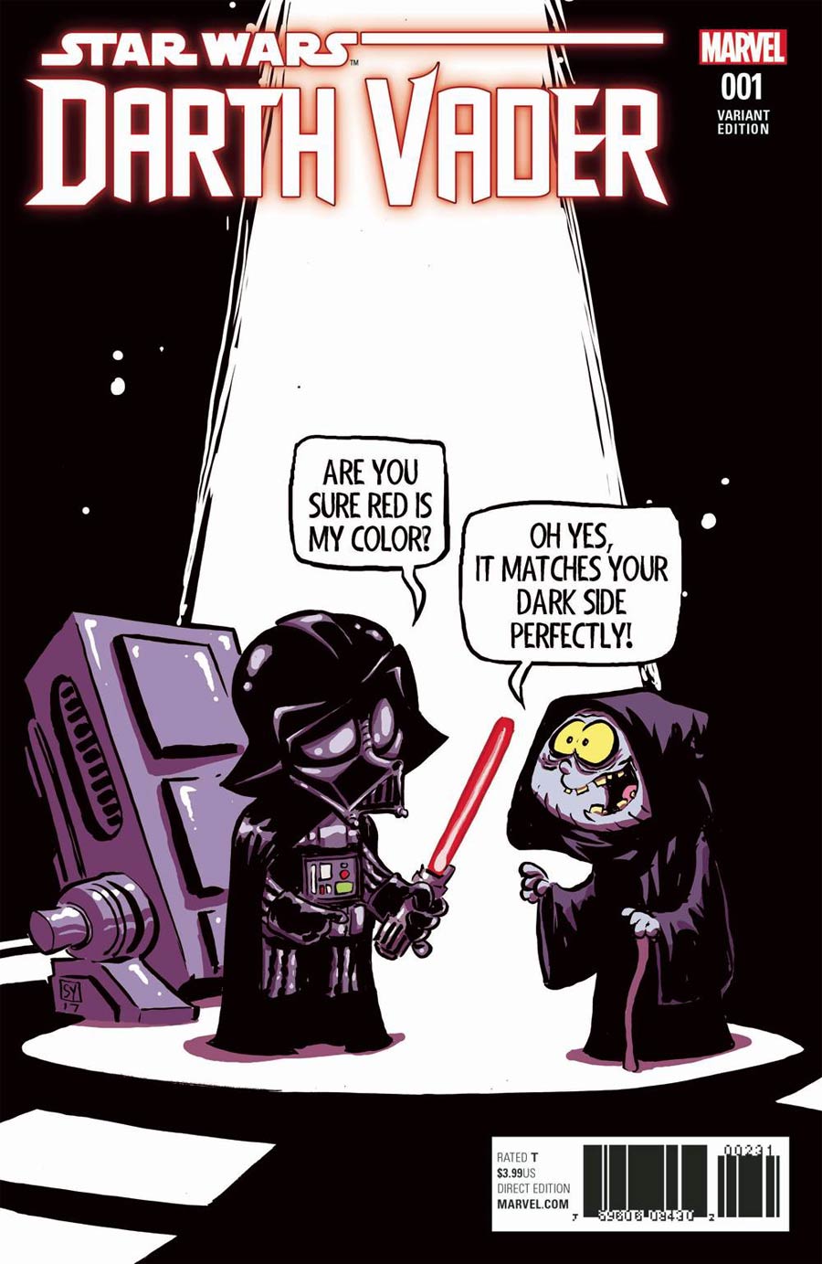 Darth Vader Vol 2 #1 Cover C Variant Skottie Young Baby Cover