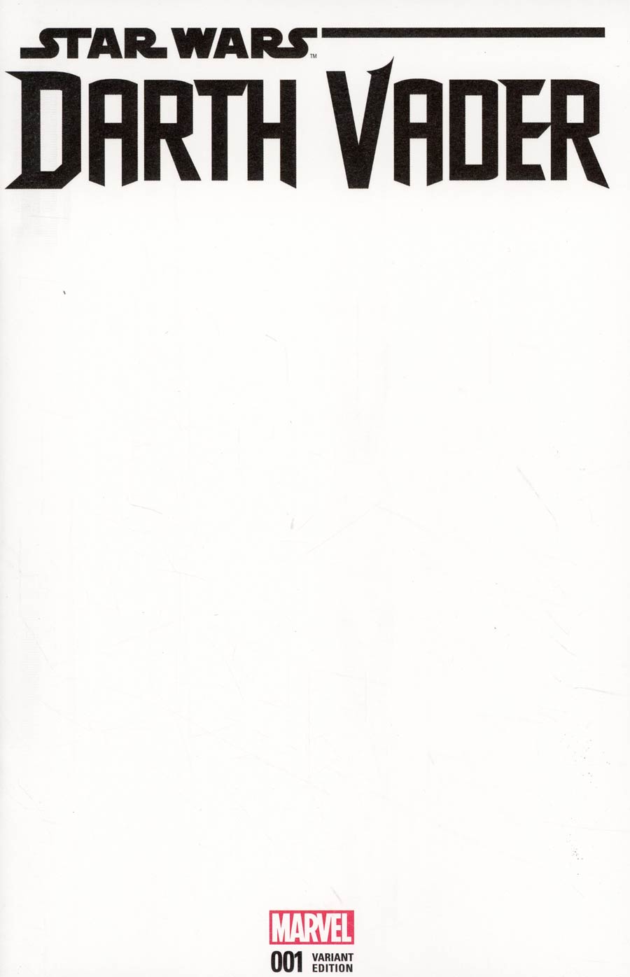 Darth Vader Vol 2 #1 Cover D Variant Blank Cover