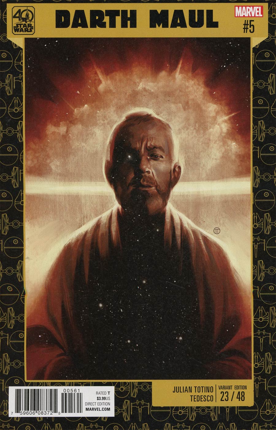 Star Wars Darth Maul #5 Cover B Variant Julian Totino Tedesco Star Wars 40th Anniversary Cover