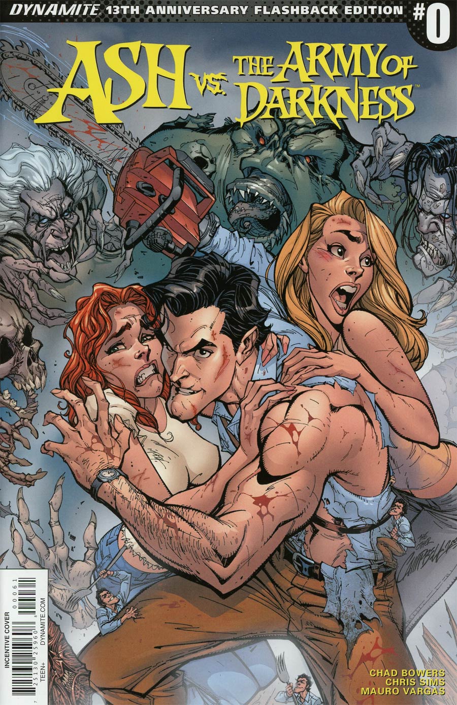 Ash vs The Army Of Darkness #0 Cover F Incentive J Scott Campbell 13th Anniversary Flashback Variant Cover