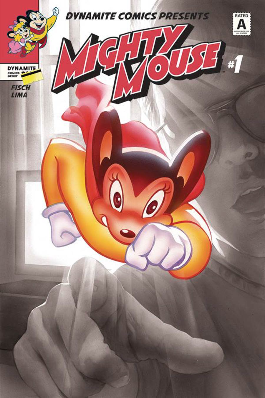 Mighty Mouse Vol 5 #1 Cover H Incentive Alex Ross Spot Color Cover