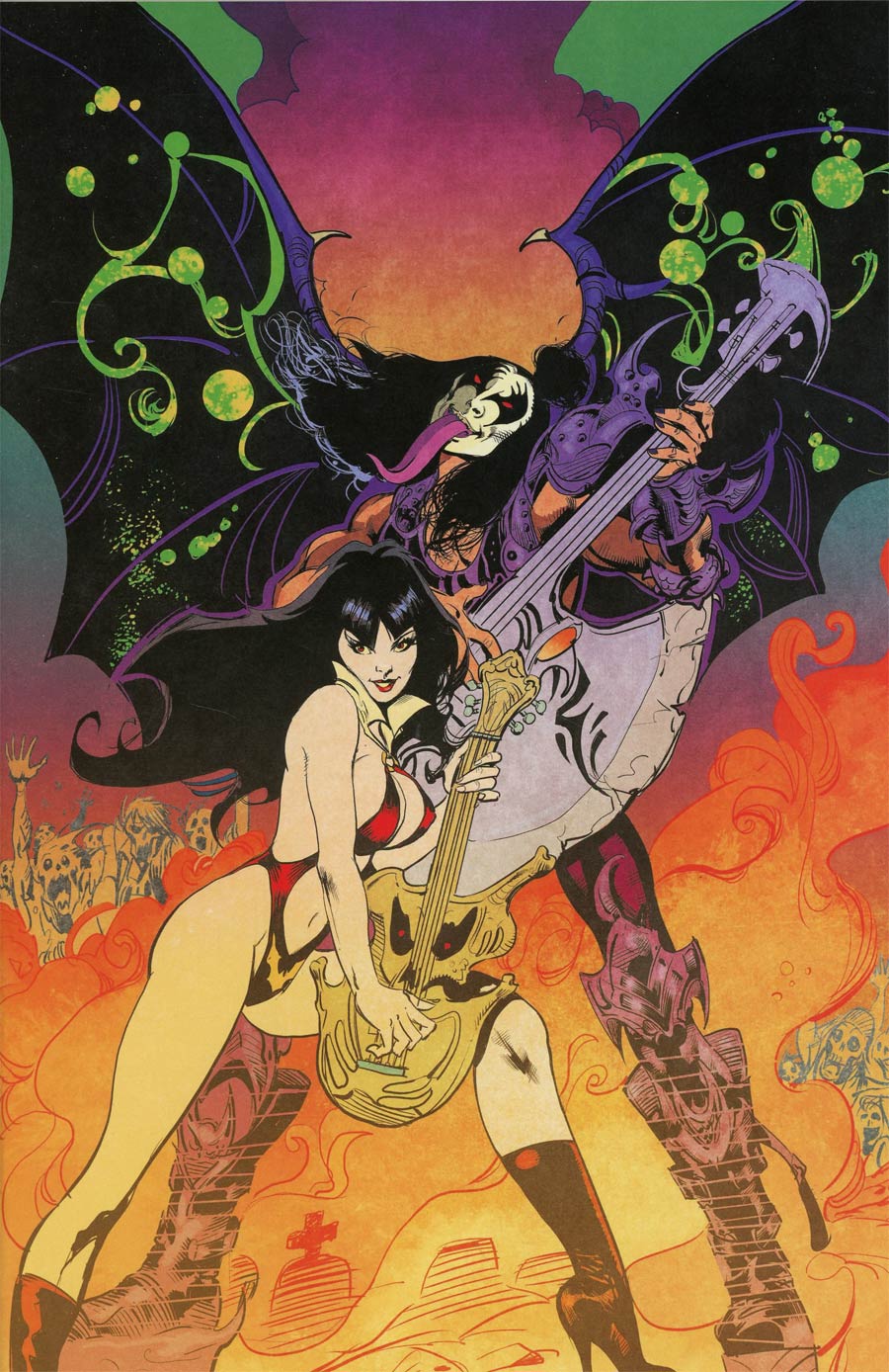 KISS Vampirella #1 Cover H Incentive Roberto Castro Virgin Cover