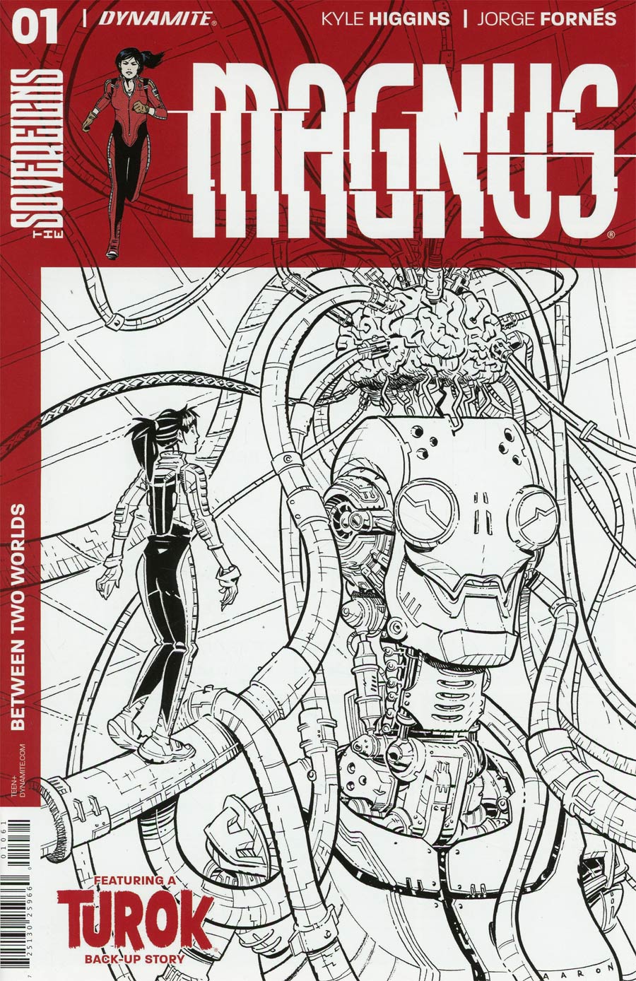 Magnus #1 Cover F Incentive Aaron Conley Black & White Cover