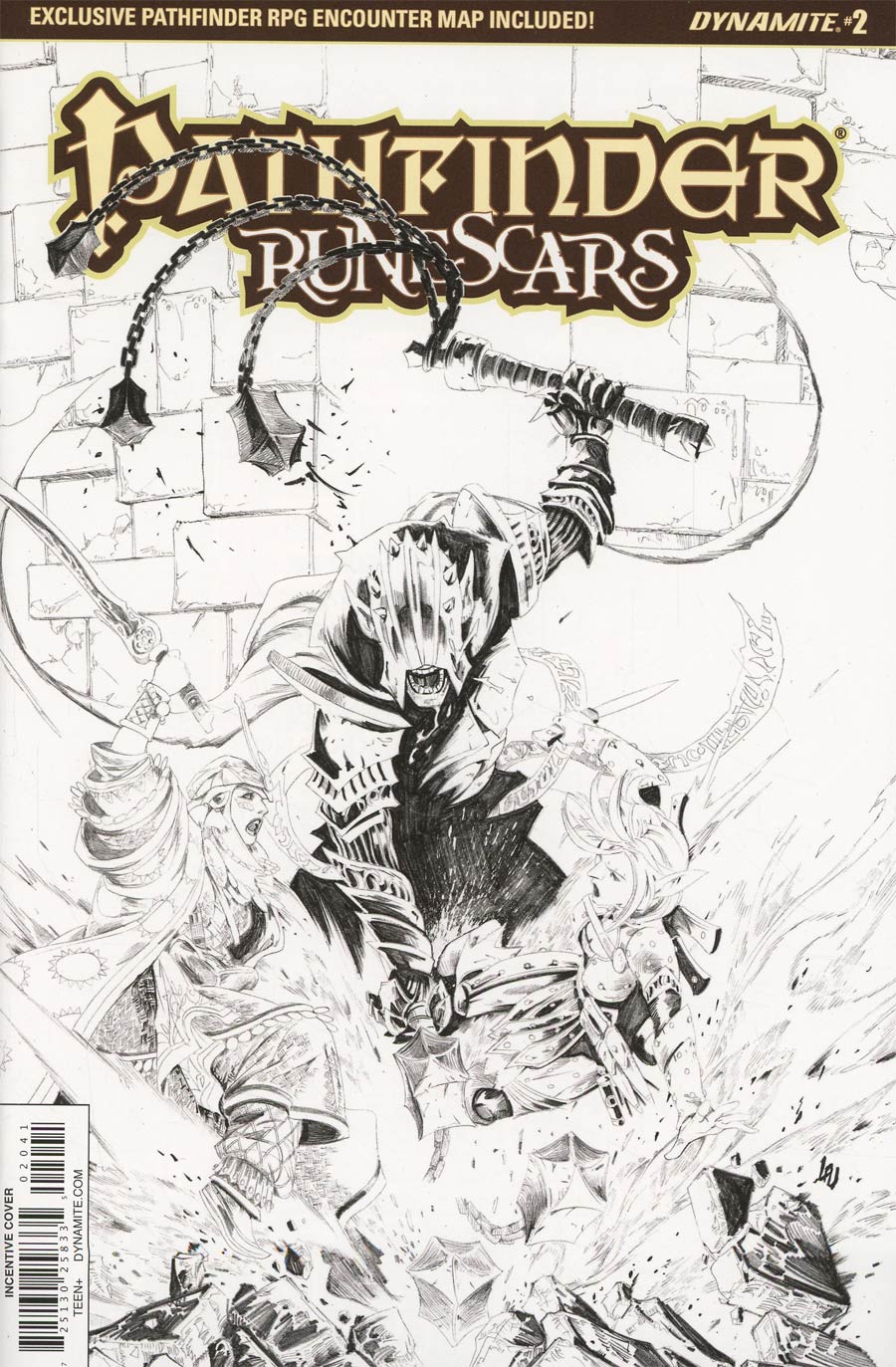 Pathfinder Runescars #2 Cover D Incentive Jonathan Lau Black & White Cover